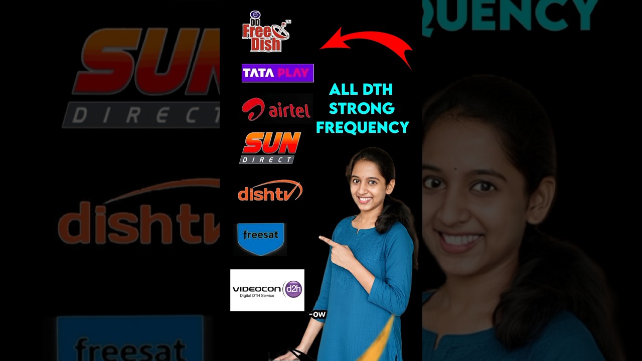 dth strong frequency #shortsfeed   airtel dth strong tp   all dth strong tp