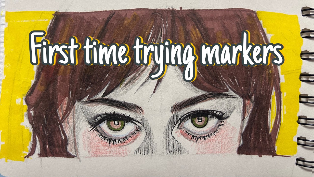 Playing with markers (sketch with me ASMR)