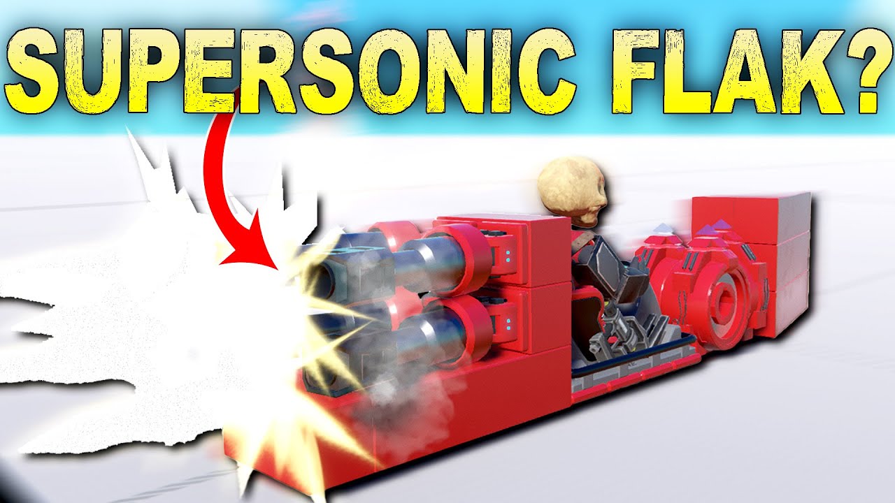 I Tried To Break the Sound Barrier With Flak Cannons and Found Something Weird