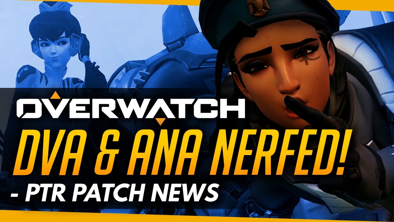 Overwatch | DVA & ANA NERFED - PTR Patch News (feat Hook 2.0 Footage)