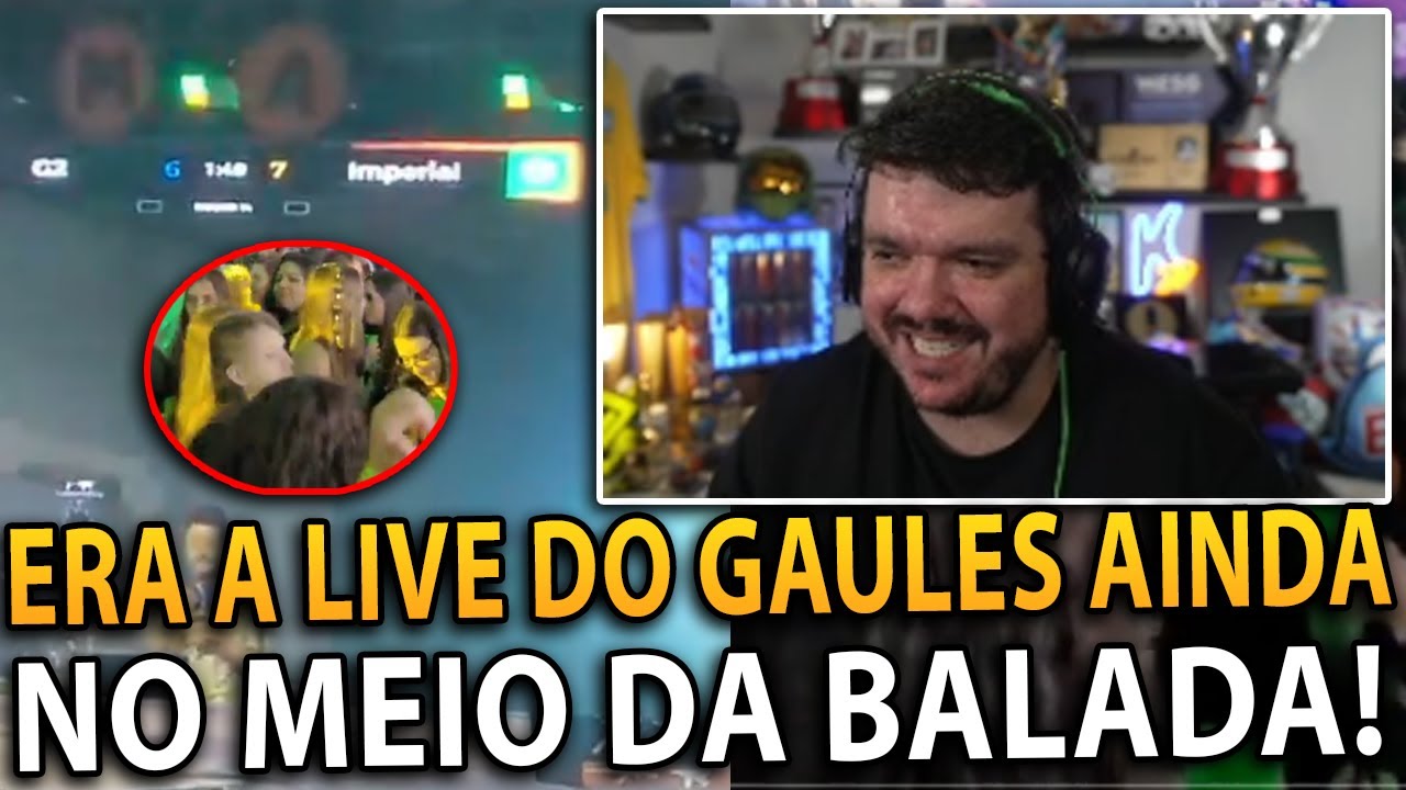 PASSARAM O JOGO DA IMPERIAL NO TEL&Atilde;O DE UMA BALADA! GAULES N&Atilde;O ACREDITA | CORTES DO GAULES