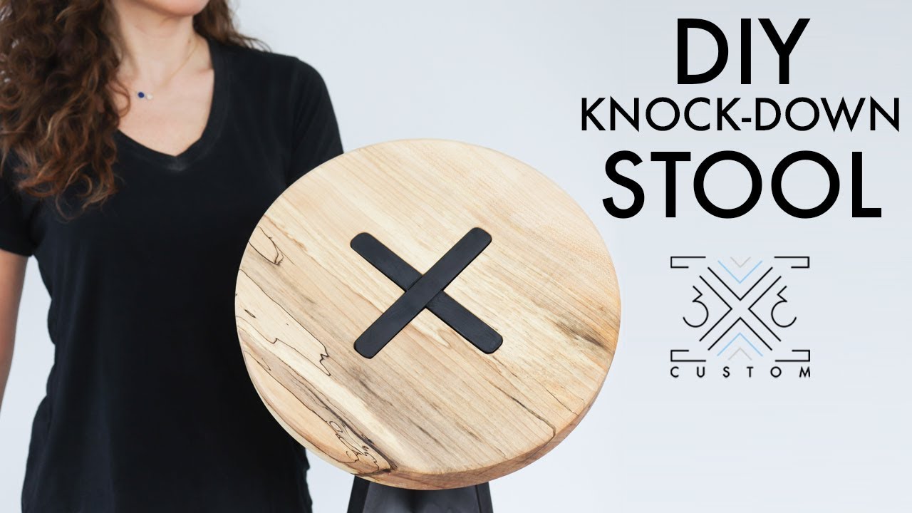 DIY Knock Down Stool or Side Table // Easy Woodworking Joinery // Mortise and Tenon // DIY Project
