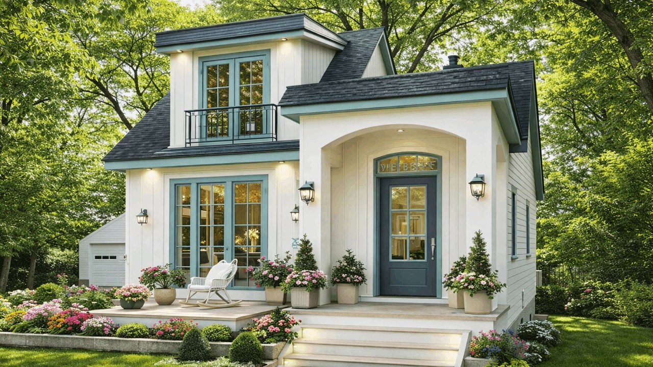 This Tiny 2-Story House Has Incredible Curb Appeal