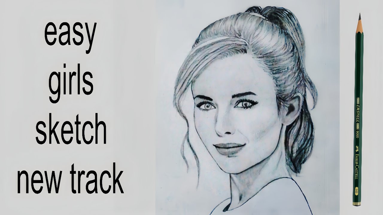 Easy Girl Sketch Drawing Step by Step | Beautiful Girl Face Drawing Tutorial 2026