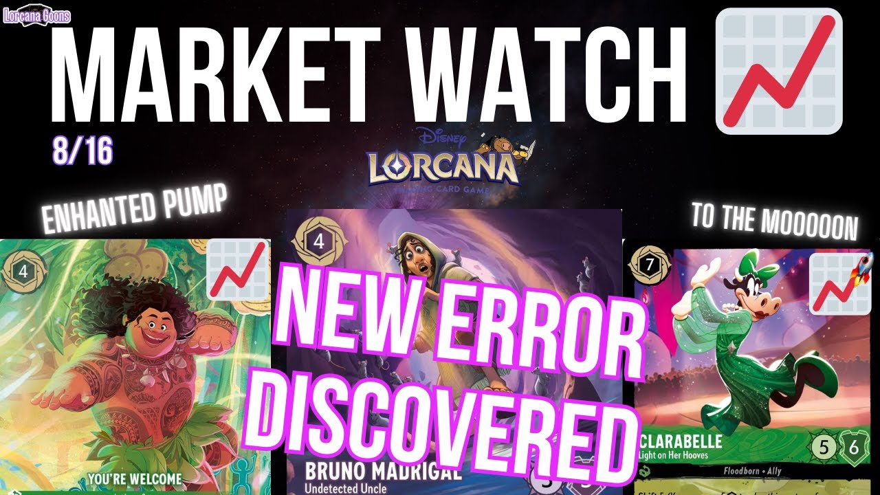 Disney Lorcana MARKET WATCH (Is Set 5 The Best Lorcana Set So Far? ) - Ep. 97 Monday 8/16