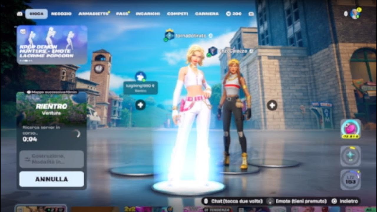 Giochiamo rientro  fortnite!