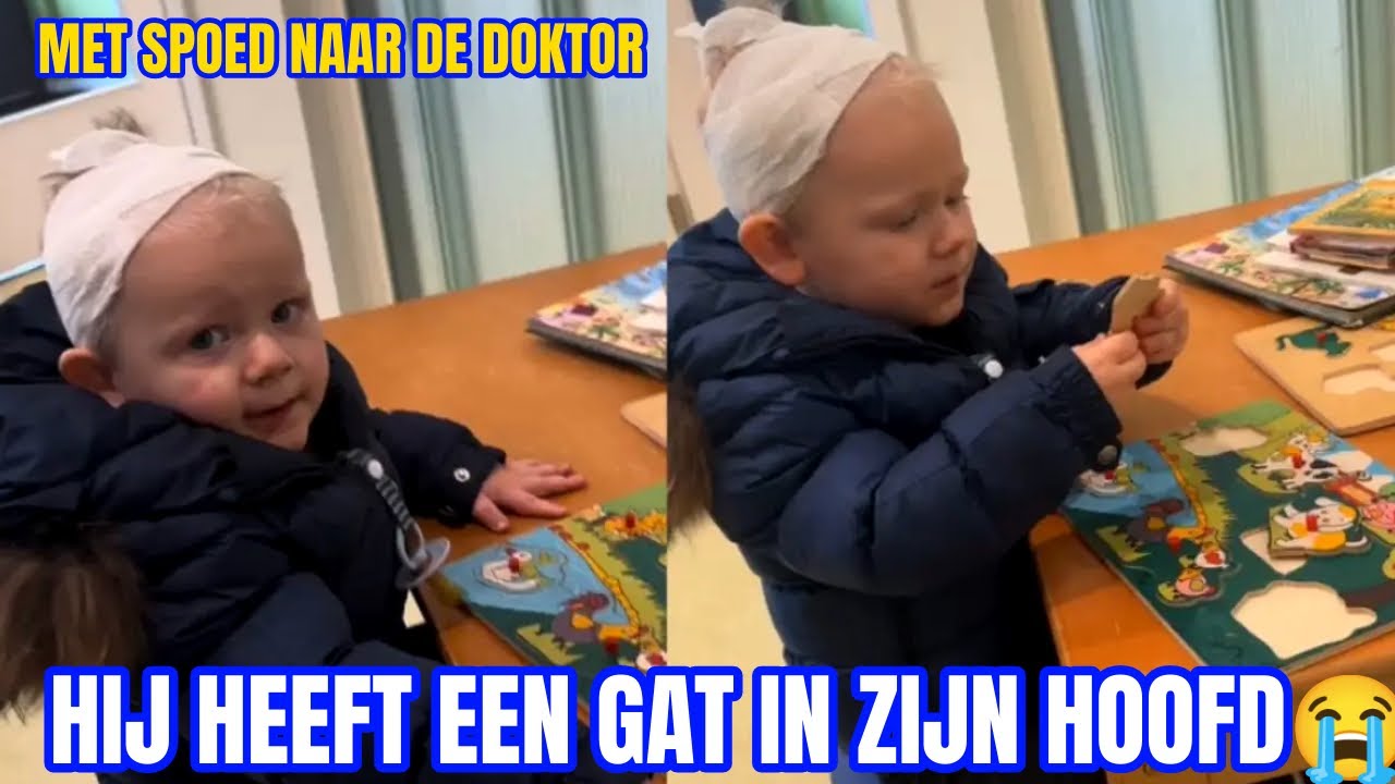 MET SPOED NAAR DE DOKTOR, LIANO IS GEVALLEN EN HEEFT EEN GAT IN ZIJN HOOFD😭 // VLOG #221