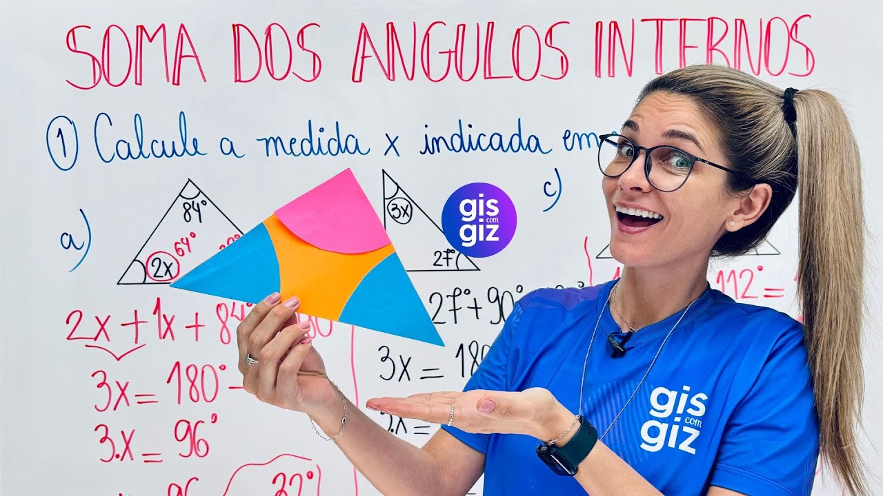 &Acirc;NGULOS NO TRI&Acirc;NGULO - SOMA DOS &Acirc;NGULOS INTERNOS  - EXERC&Iacute;CIOS