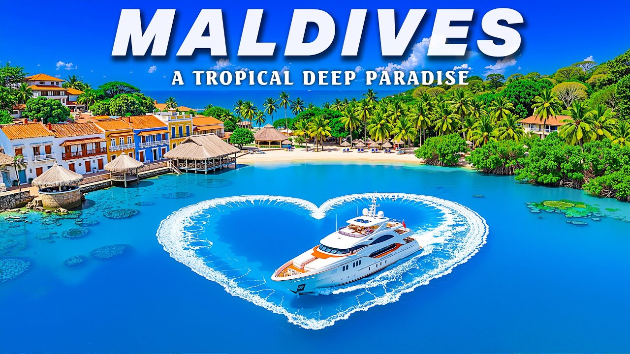 Maldives 4K Drone Footage | Explore Crystal Clear Waters & Stunning Beaches | Deep House Chill