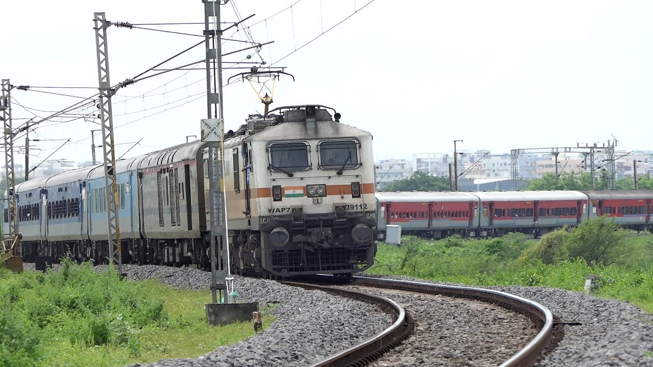 The Most Beautiful S Curve Trains | Vijayawada Bulb Cabin | Indian Railways