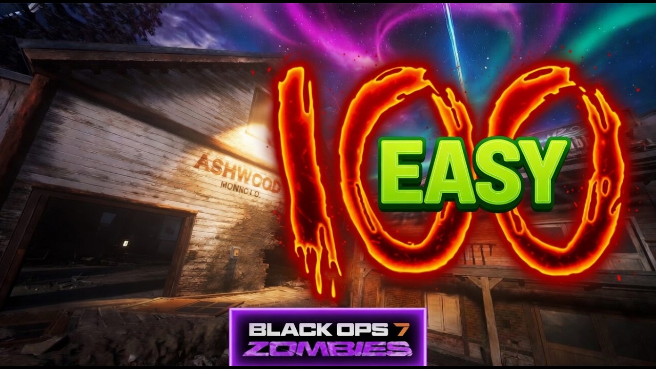 EASY Round 100 on Ashwood Survival (High Round Strategy - Black Ops 7 Zombies)