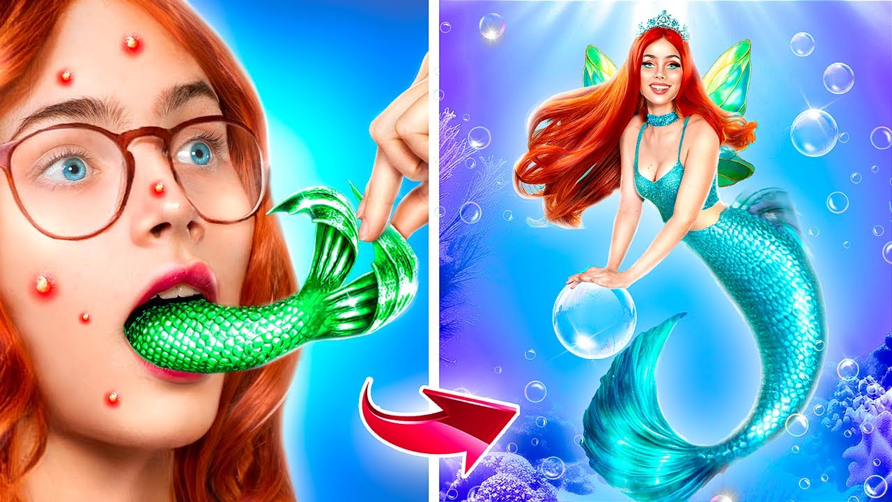 ازاي تبقي عروسة بحر! ميك أوفر كبير من جنية وينكس لعروسة بحر