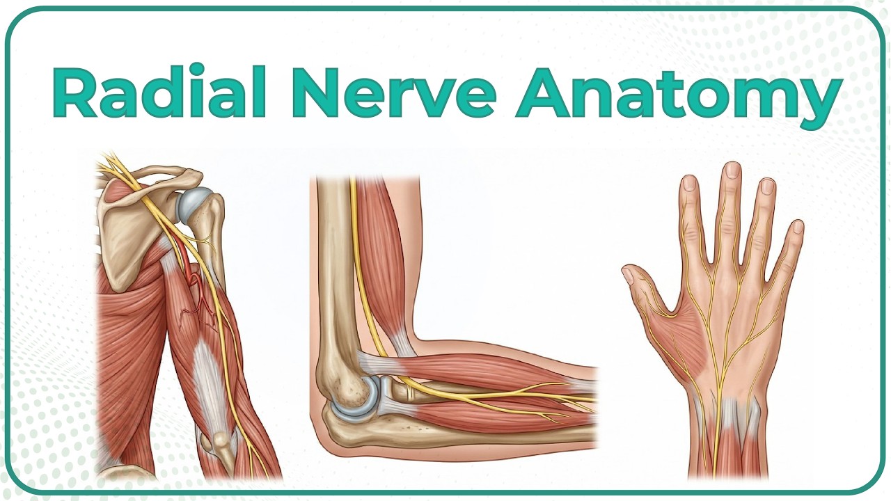 Radial nerve Anatomy Animation - Origin, Course, innervation, and Clinical anatomy