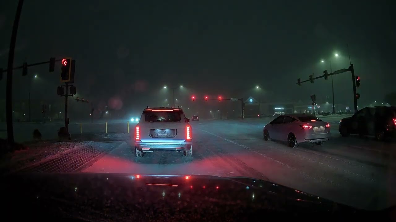 Virginia Beach Snowstorm Dashcam Drive | Winter Storm & Snow-Covered Roads