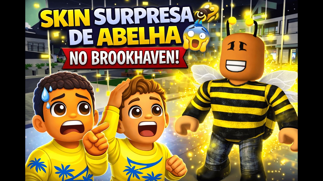 🐝 SKIN SURPRESA DE ABELHA NO BROOKHAVEN! 😱 Olha o que Aconteceu!