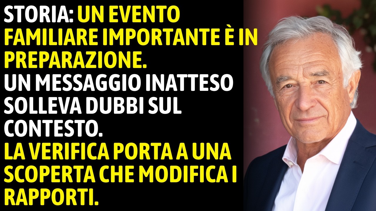 Avevo le chiavi del regalo di nozze. Poi un messaggio anonimo mi disse di scappare. Ho richiamato…
