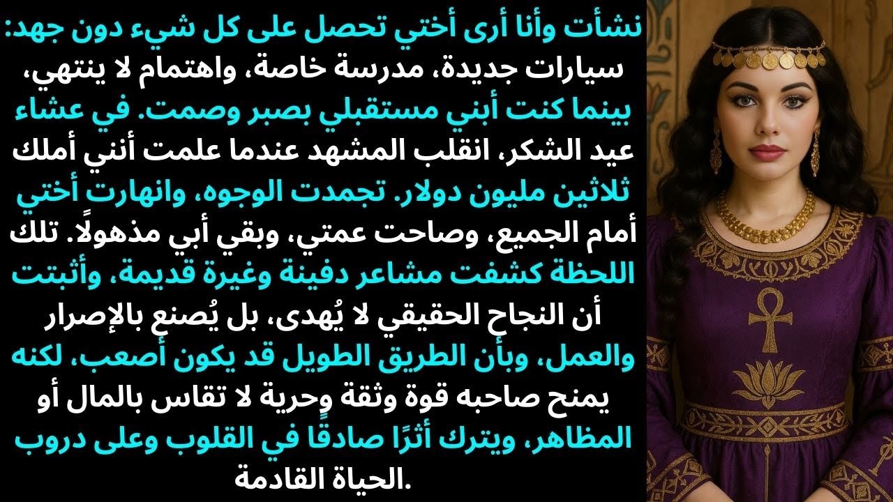 أختي حصلت على كل شيء في حياتها