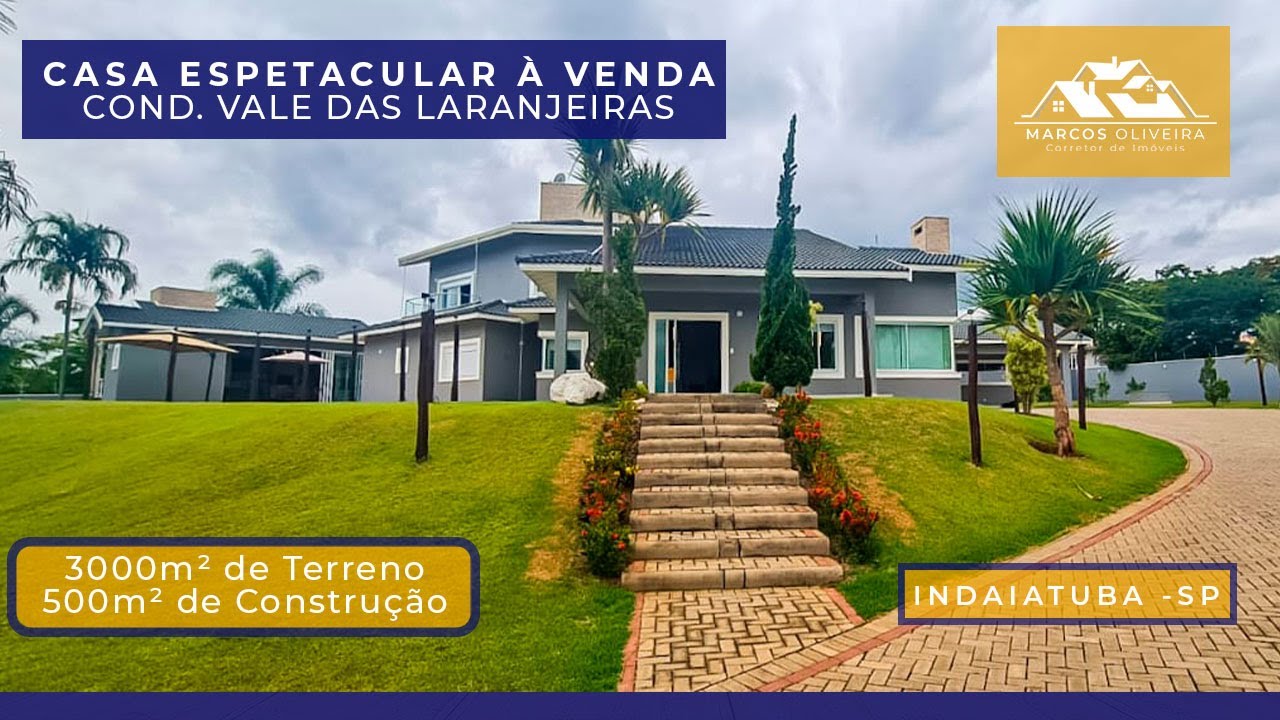 🔊 CHÁCARA À VENDA EM CONDOMÍNIO FECHADO INDAIATUBA-SP (VALE DAS LARANJEIRAS)🔊