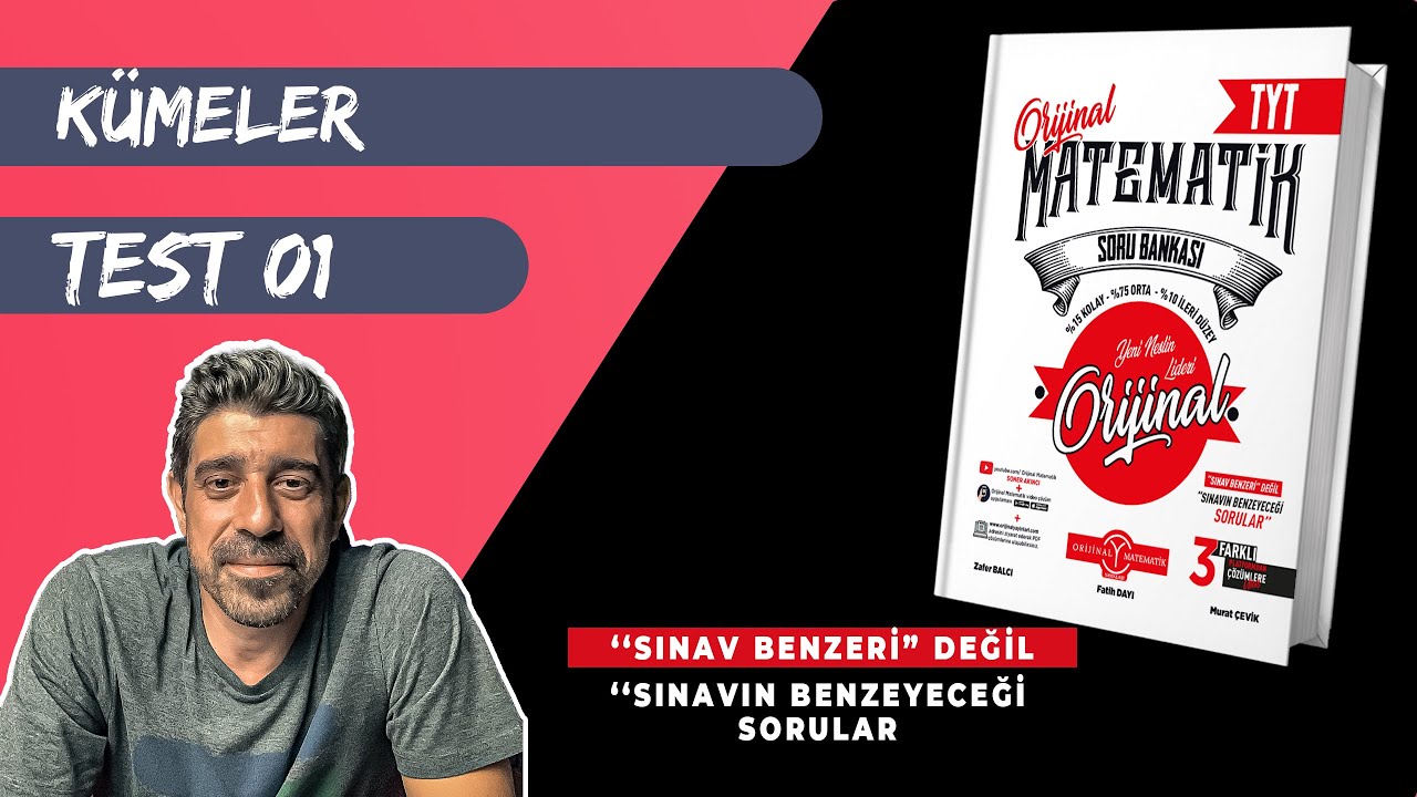 Kümeler TEST 01 | ORİJİNAL TYT SORU BANKASI | #yks2024