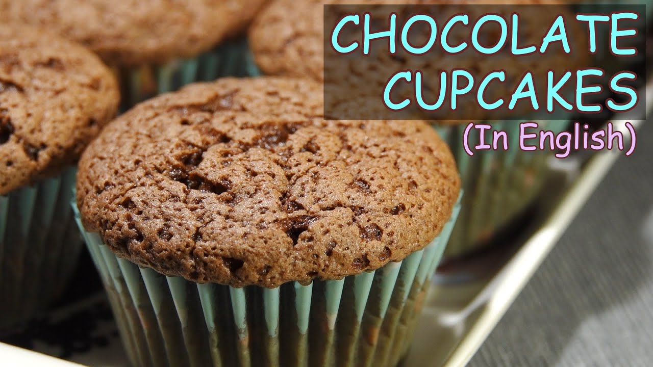 Moist and soft CHOCOLATE CUPCAKES| Video in English| Wandering Eyes