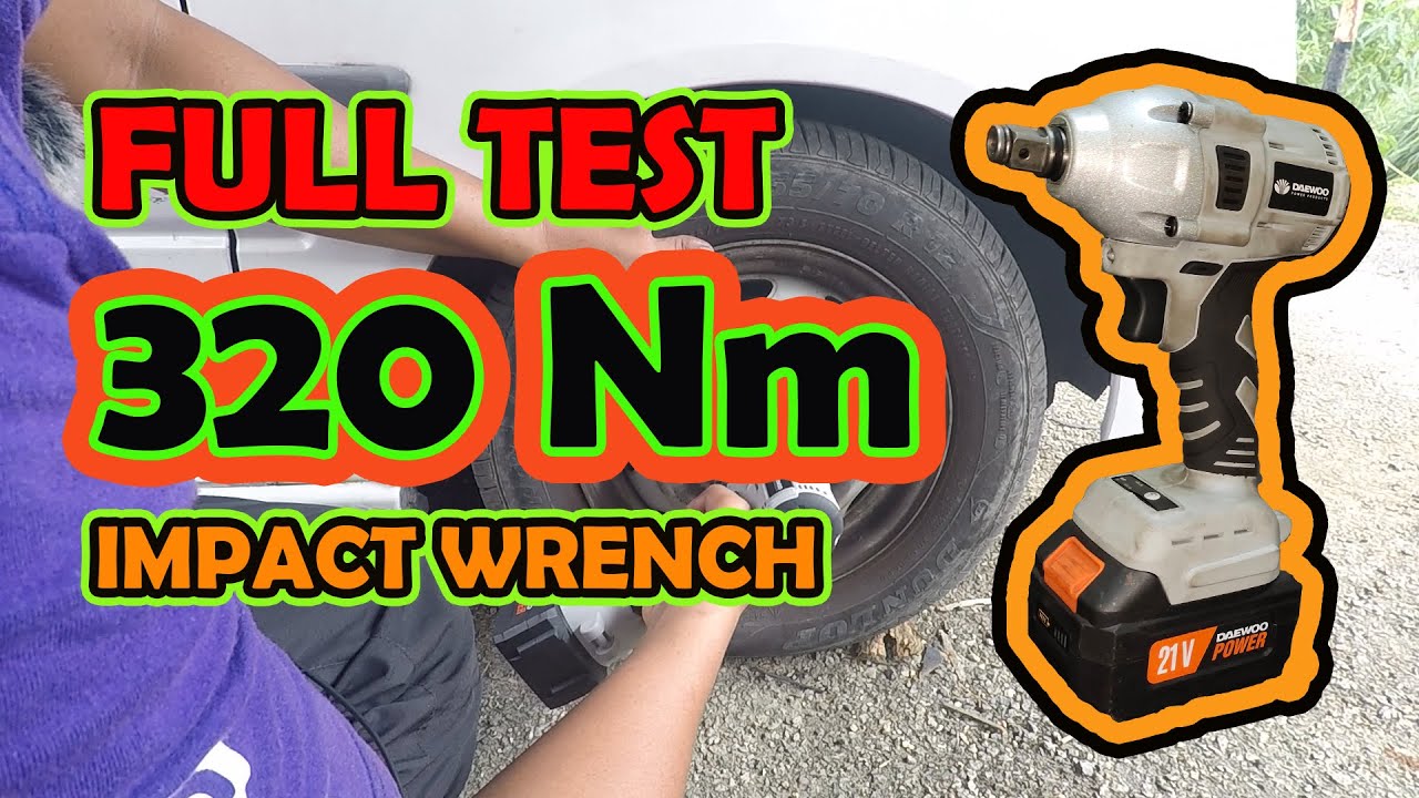 DAEWOO BRUSHLESS IMPACT WRENCH TESTING.