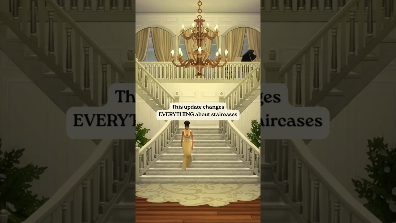 The Sims 4 base game stairs just got a MAJOR upgrade 😮&zwj;💨