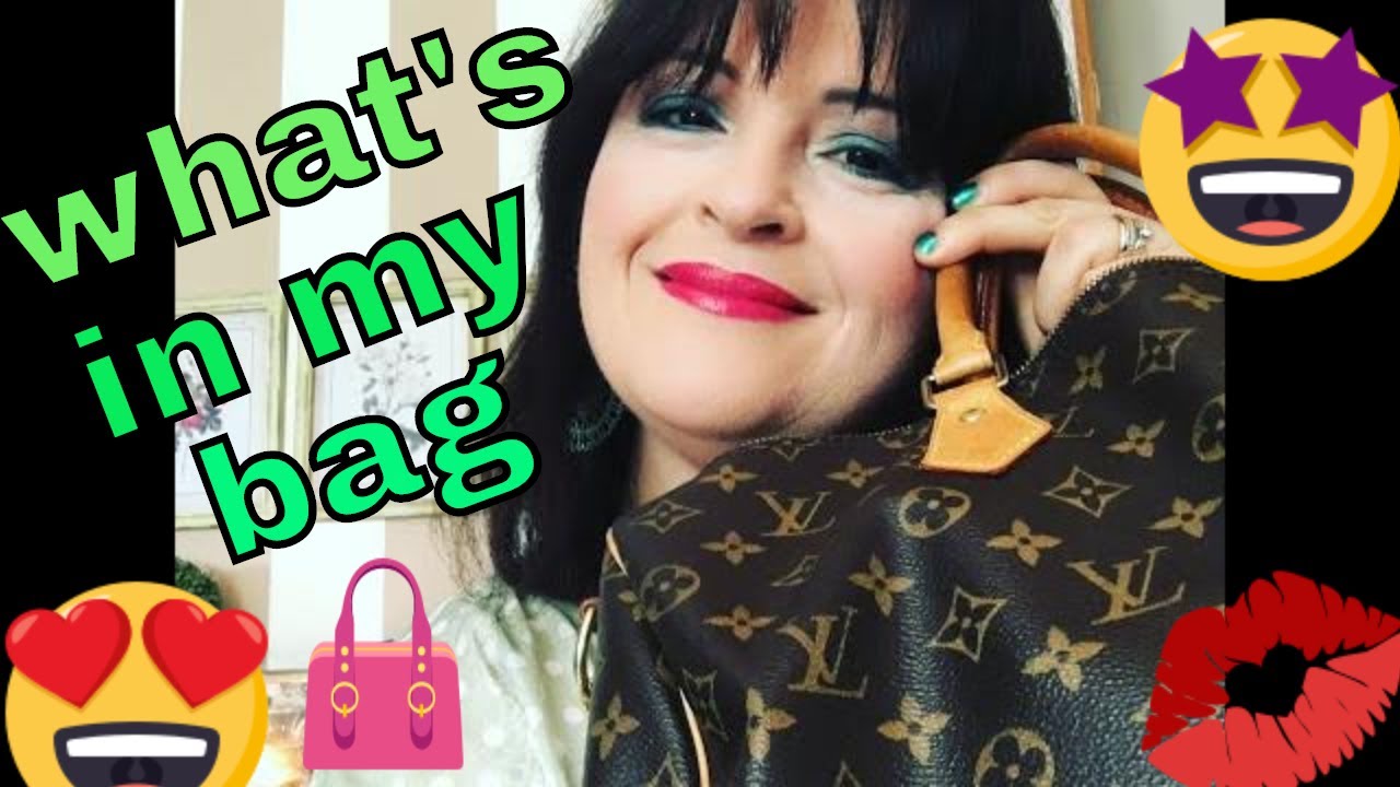 TAG : WHAT'S IN MY BAG- BAULETTO SPEEDY 35 BANDOULIERE § MONOGRAM - LOUIS VUITTON