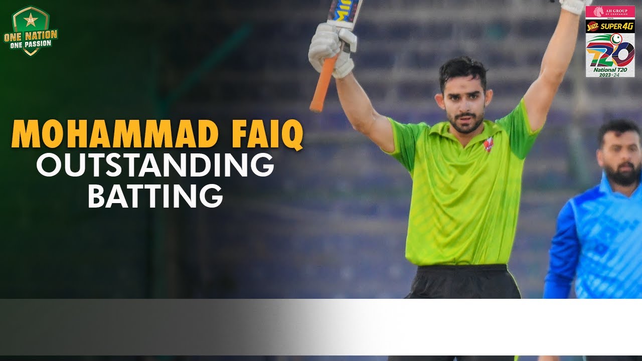 Mohammad Faiq Outstanding Batting | Lahore Whites vs Abbottabad | Match 55 | National T20 | M1W1L