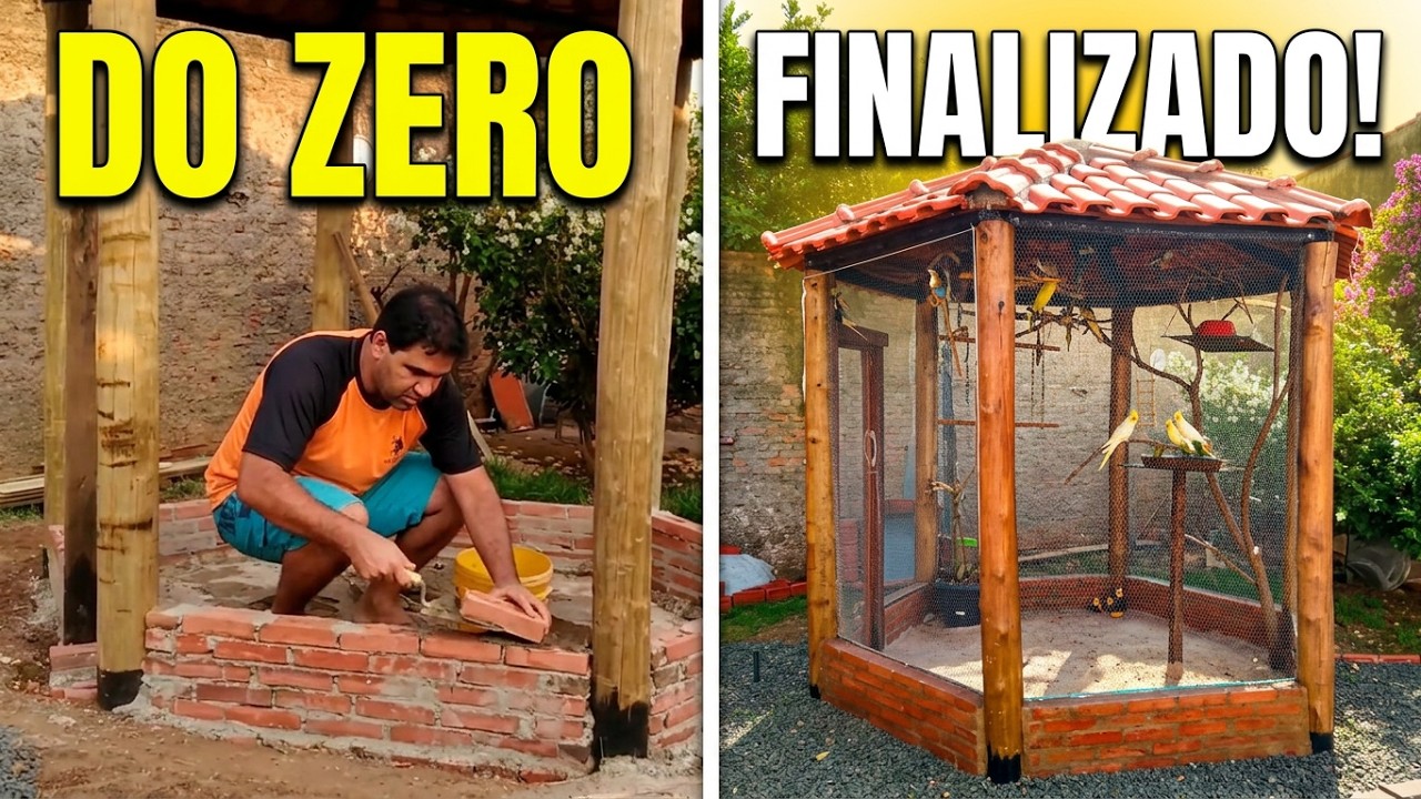 Construindo viveiro para nossas Calopsitas e Periquitos  - Diário