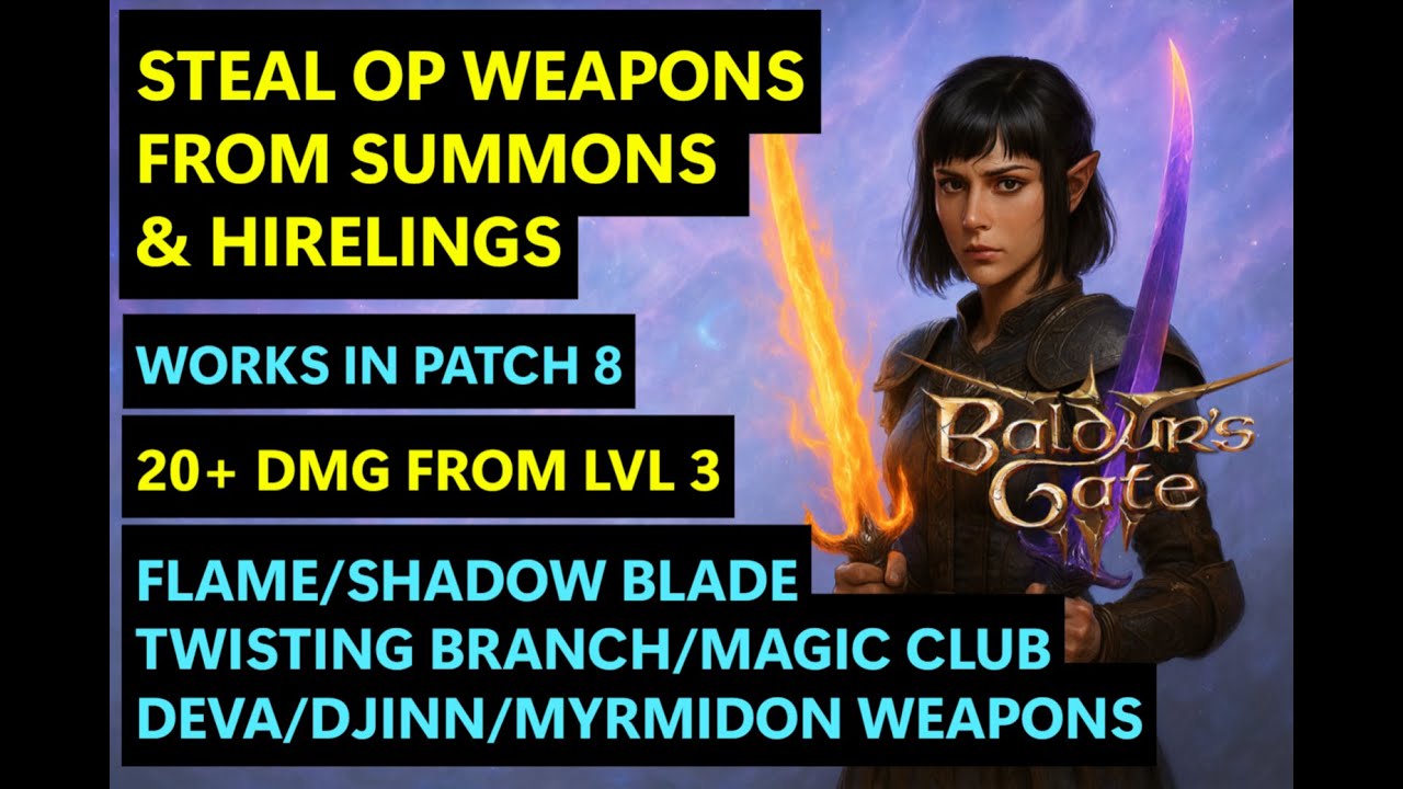 BG3 [Patch 8]: Steal OP Weapons at Lv 3 | 7 | 11