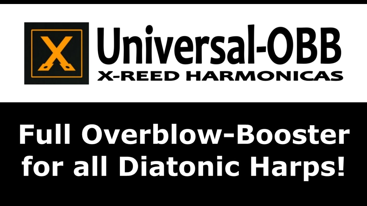 Brendan Power - UNIVERSAL OVERBLOW-BOOSTER for ALL Diatonic Harmonicas! Easy-fit and Reversible