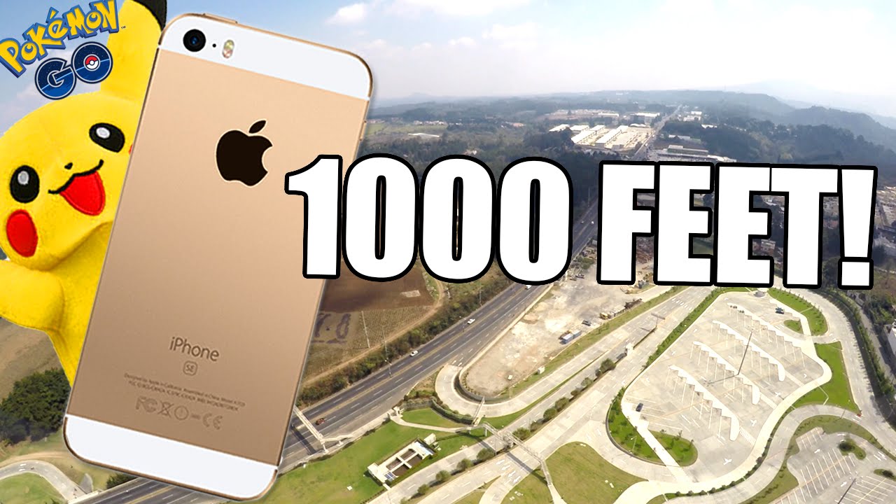Can Pikachu protect iPhone SE from 1,000 FEET Drop Test?!! - Pokemon Go edition