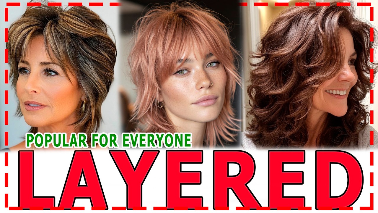 38 Inspiring💕Layered Haircuts for Fine and Thin Hair for Girls and Women Over 40 for Medium Hair.