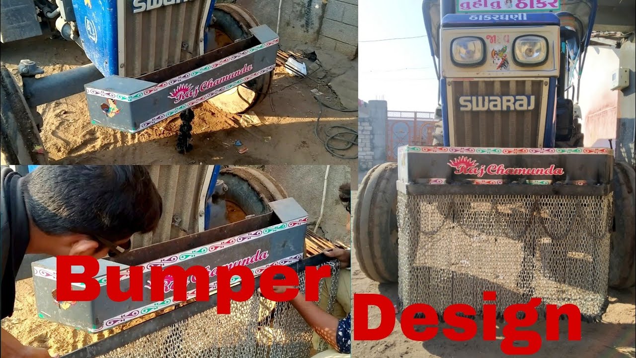 Modify Tractor 🚜  as Bumper  design ट्रैक्टर सेफ्टी गार्ड #17