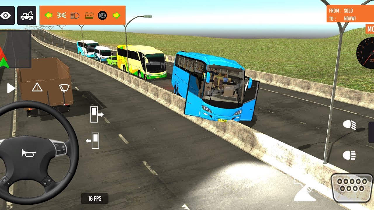 Indonesia Coach bus driving | Euro bus simulator 2025 Android gameplay #game 1
