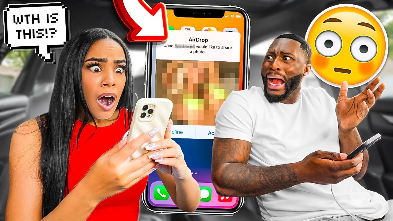 Accidentally AIRDROPPING My Fiance A Picture of A HOT GIRL *She Snaps*