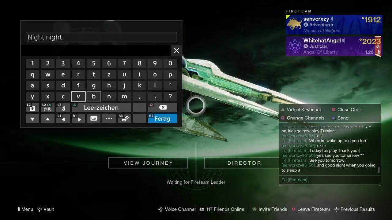 [2(Training season- -Destiny2 ps4 Live WhitHatAngel (AOL)