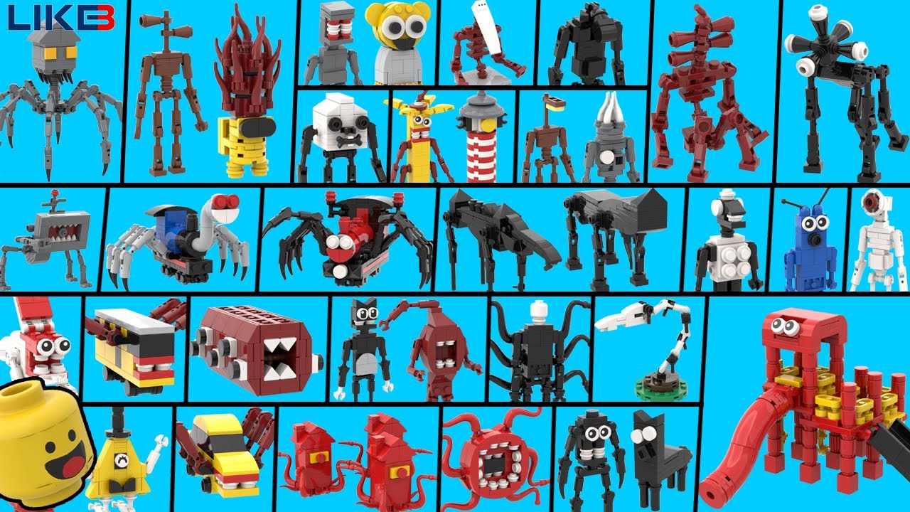 All LEGO MINI TREVOR HENDERSON Creatures | Lego Monster Leovincible Creatures Compilation! 1,2,3