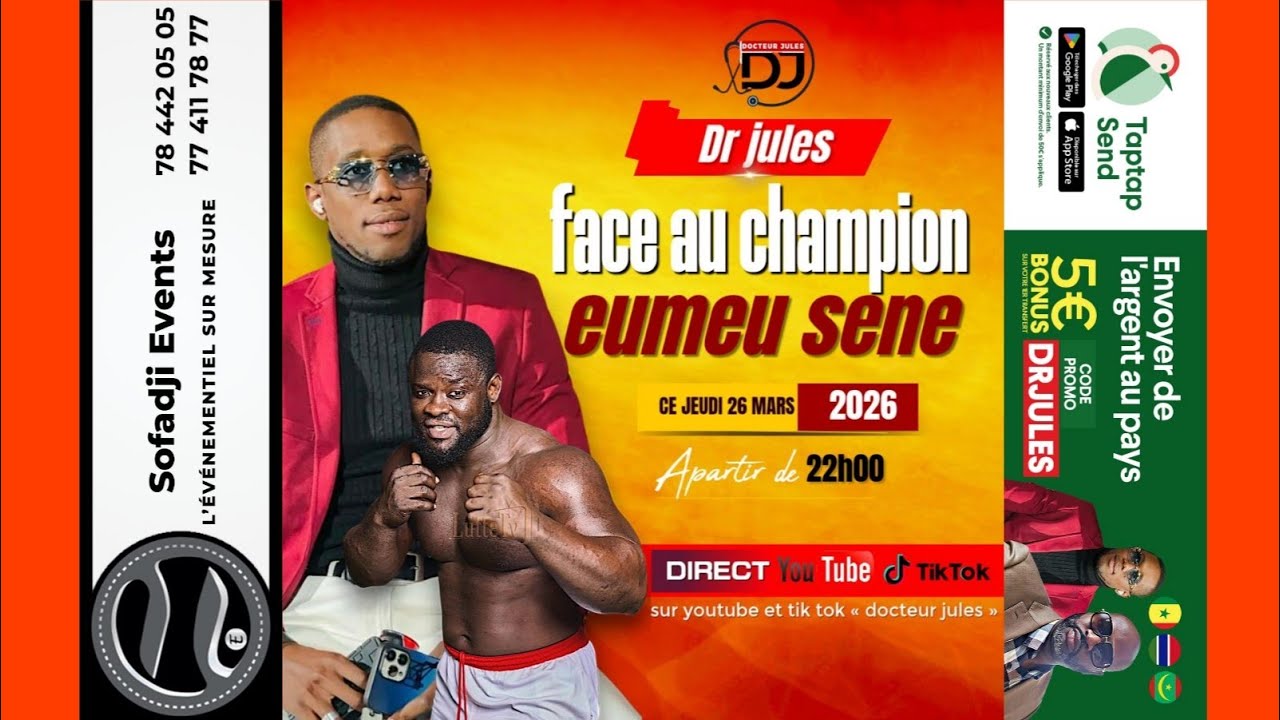 🛑 Direct - Docteur Jules face au champion : invit&eacute; Eumeu S&eacute;ne 