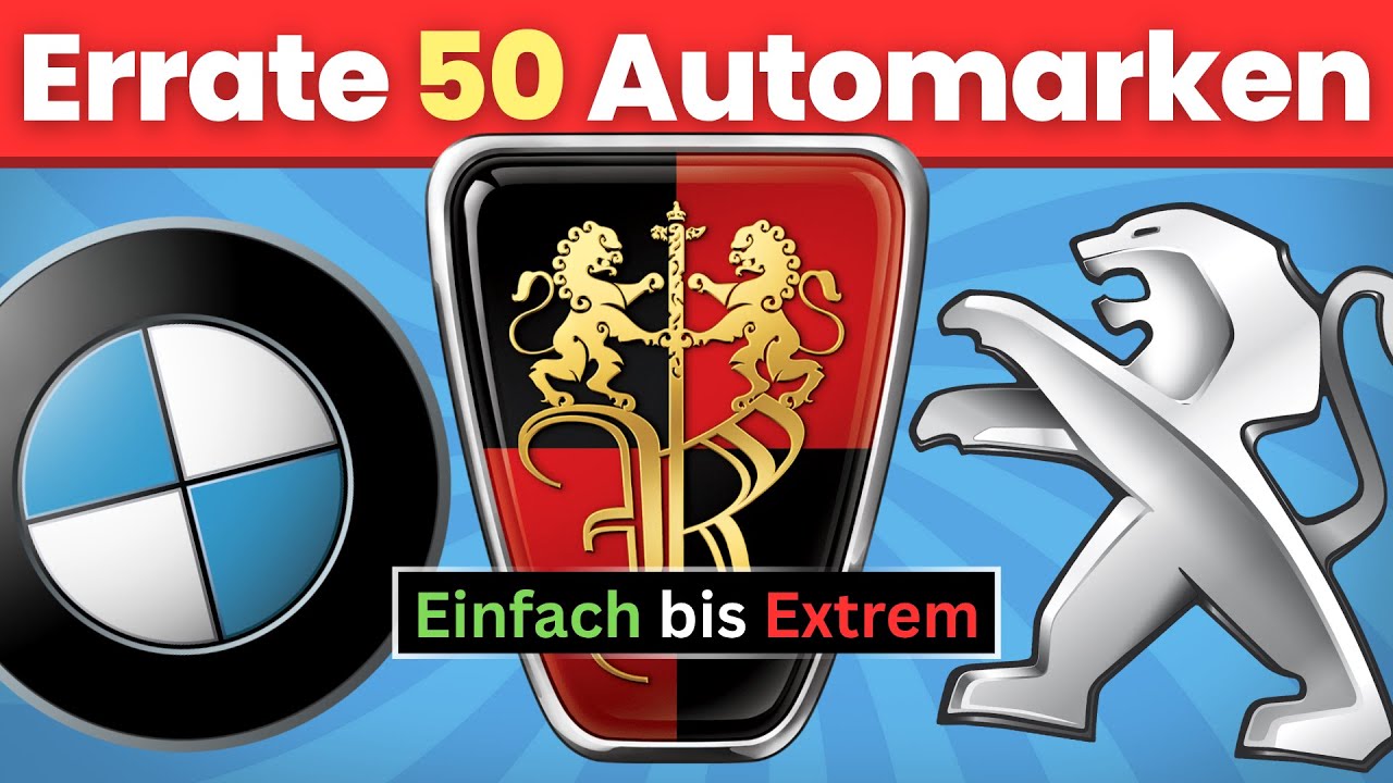 Wie viele Automarken erkennst du? 🚘 | Auto-Logo-Quiz
