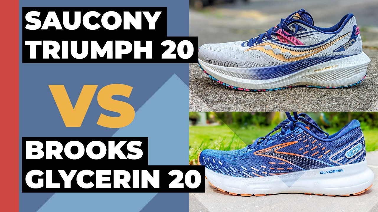 Saucony Triumph 20 Vs Brooks Glycerin 20: Which cushioned running shoe get's our vote?