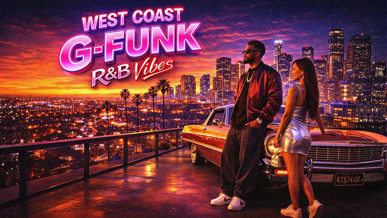 🌴 West Coast G-Funk R&B Vibes 🌆 Sunset Skyline Cruise | Smooth Night Drive Groove