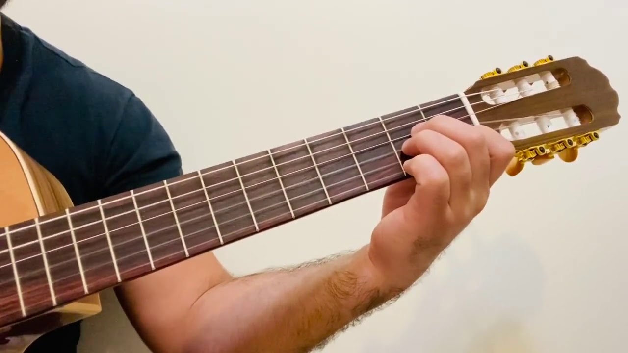 Turkmen Gitara okuwy. Amangul-akkordy we kakuwy.
