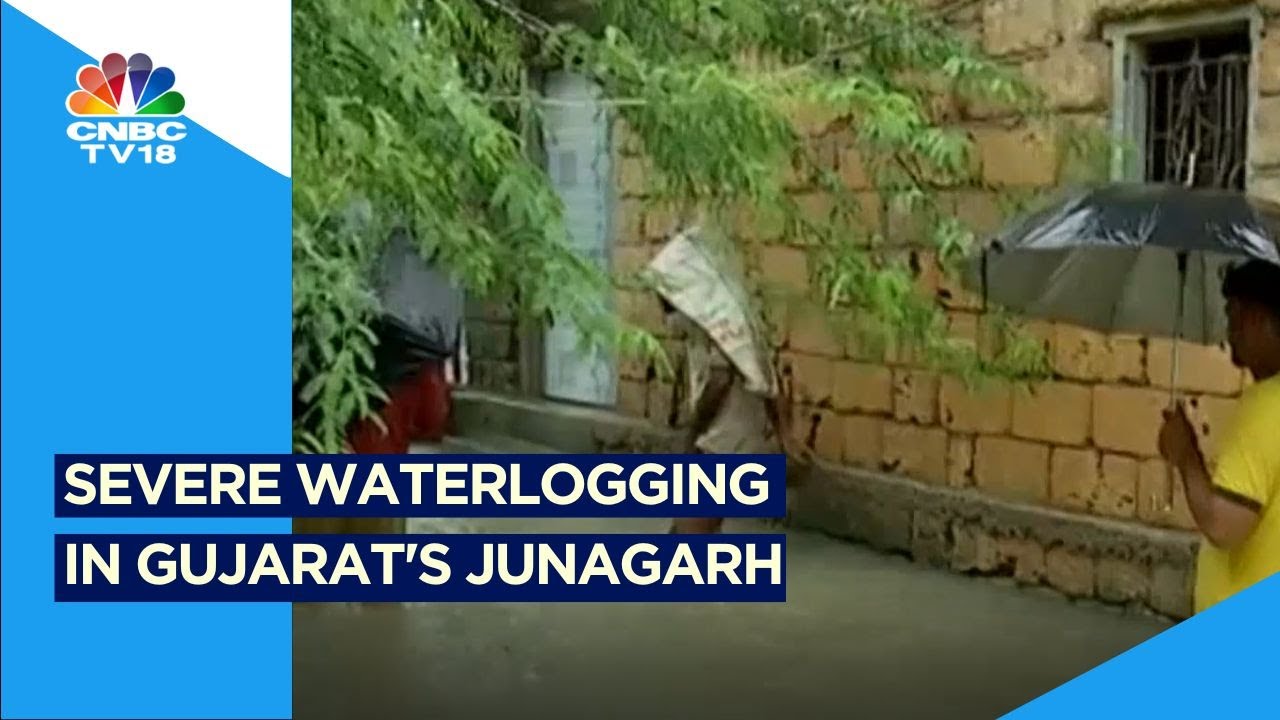 Gujarat Rain Fury | Severe Waterlogging In Junagarh | Rain Lashes Gujarat | CNBC TV18