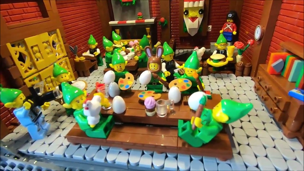 Huge LEGO Elf Factory With Interiors