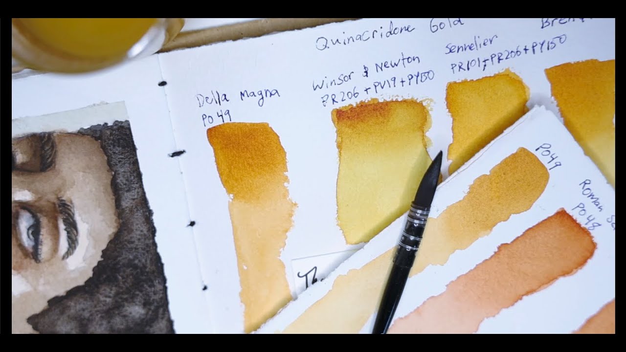 Della Magna Quinacridone Gold Comparison
