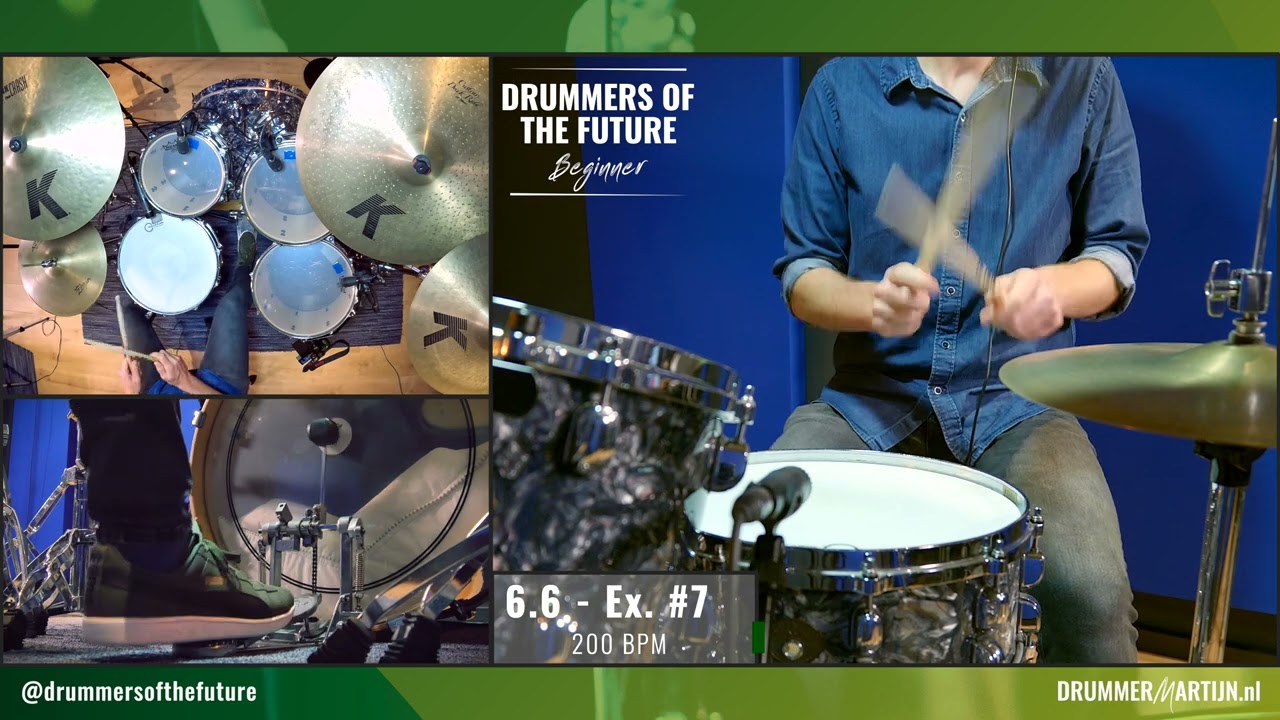 6.6 - Drummers Of The Future BEGINNER  // Drum Tutorial w/ @DrummerMartijn