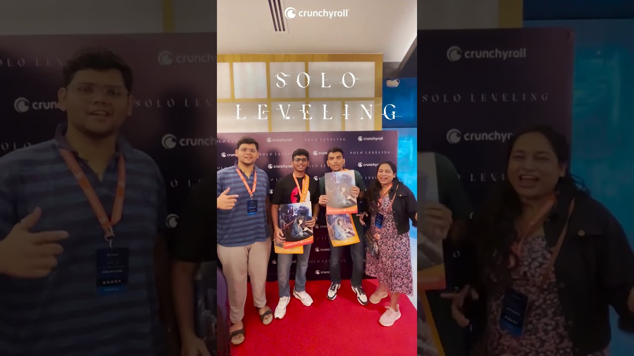 Catch a glimpse of the exclusive screening of #SoloLeveling. 🧡