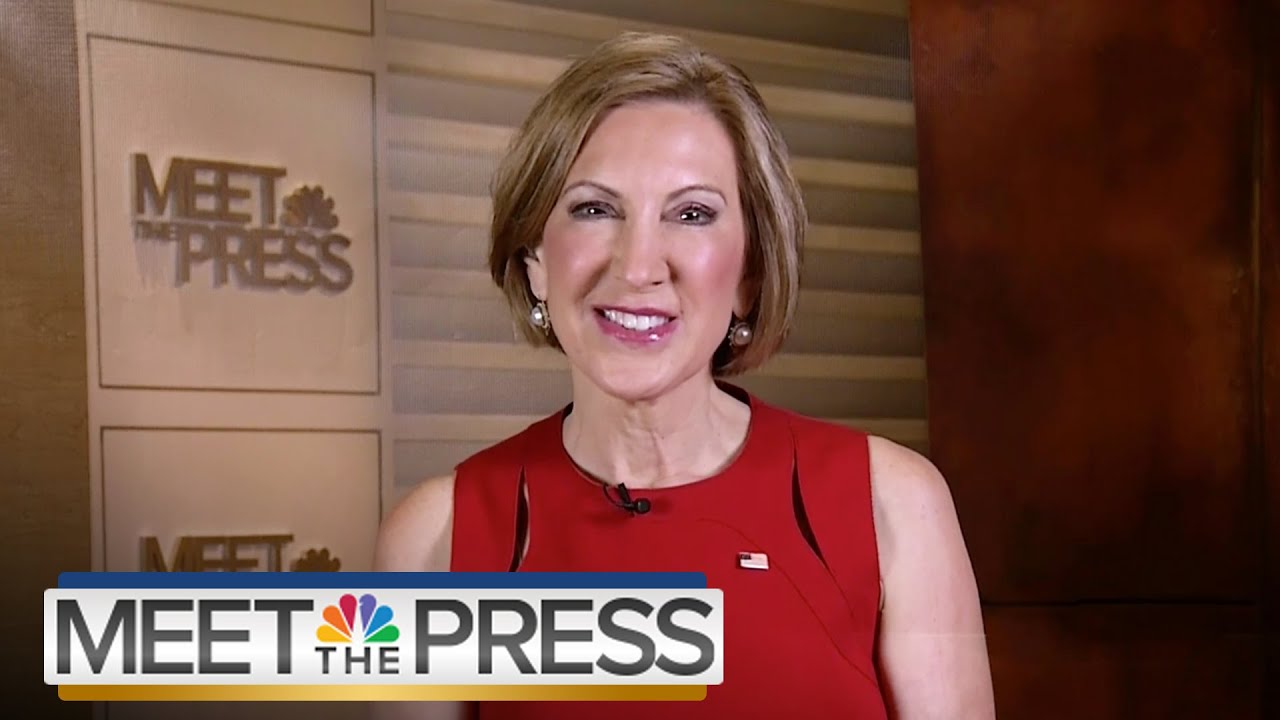 Carly Fiorina: 'We Saved 80,000 Jobs' When I Was At HP' (Full Interview) | Meet The Press | NBC News