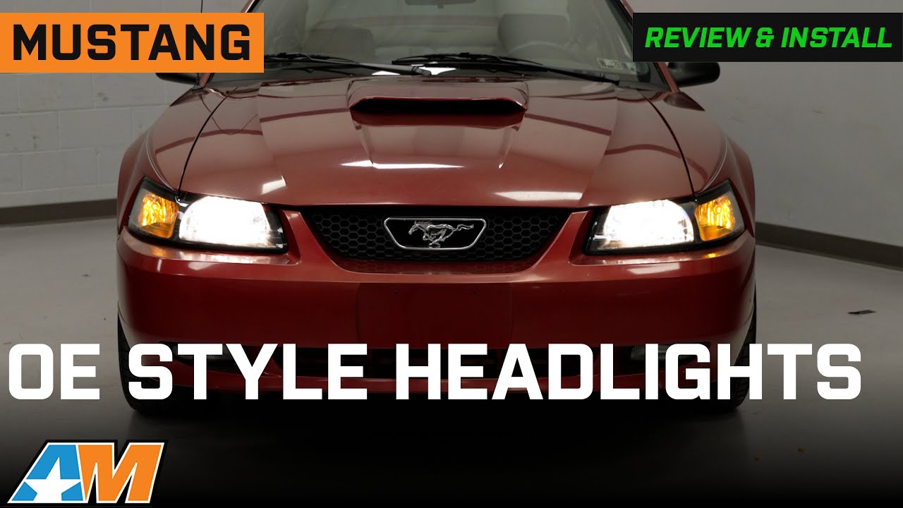1999-2004 Mustang OE Style Headlights with Clear Reflector Review & Install